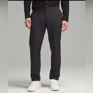 lululemon athletica Men's Black Straight-Leg Dress Pants